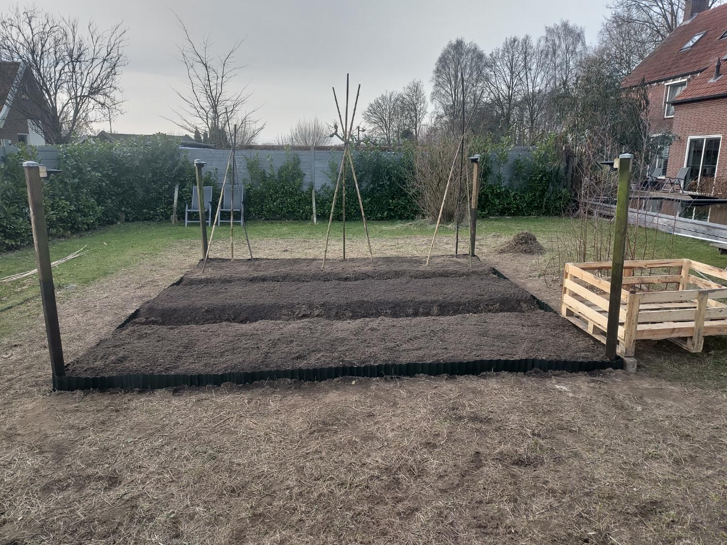 Aanleg eetbare tuin – moestuinbedden